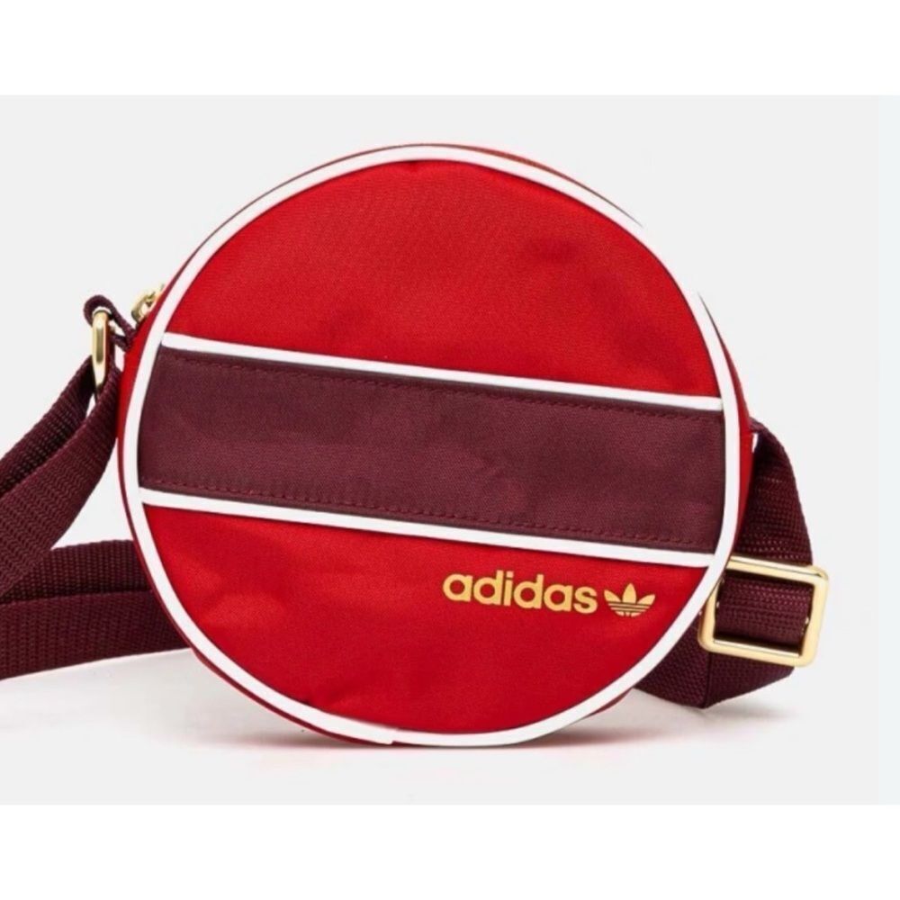RARE~ Adidas Originals SPORTS ROUND BAG BETTER SCARLET IX7448 TAKSE ~ NWT - Picture 4 of 7